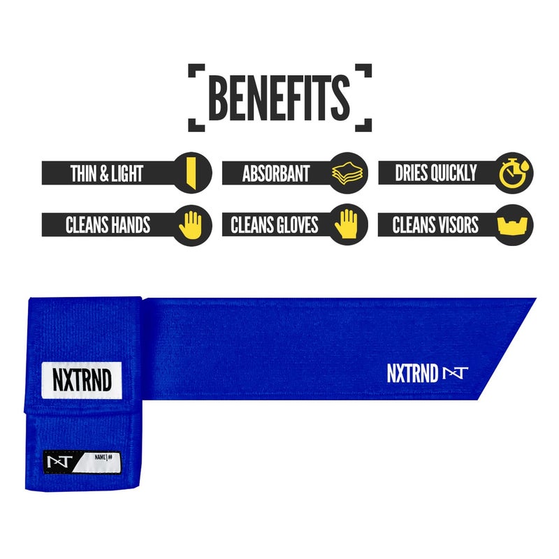 NXT NXTRND Nxtrnd Streamer Football Towel  Thin Sports Towel  Dries Hands & Football Accessories (Blue) - Image 3